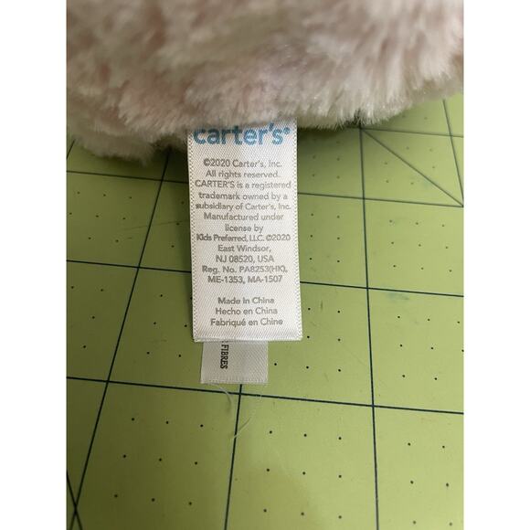 Pink Pig Baby Lovey Carters Plush Soft Eyes Farm Petting Zoo Soft Stuffed Animal - Picture 8 of 12